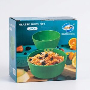 2-Piece Glazed Bowl Set