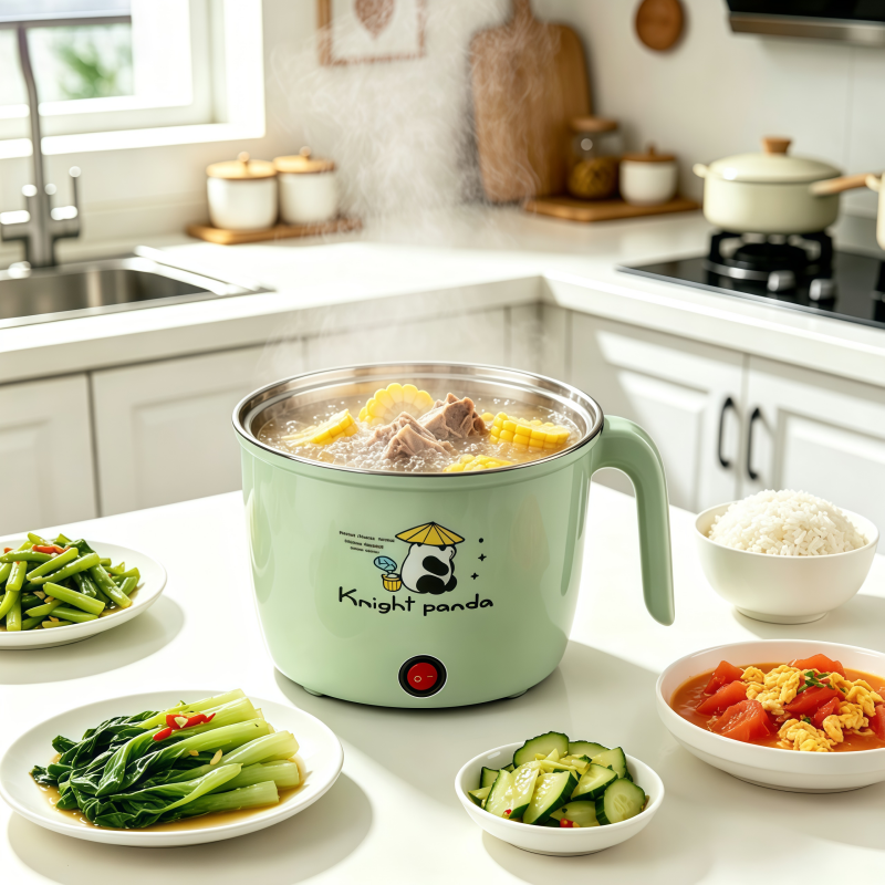 Multi-Function Electric Cooking Pot with Steamer. - Image 3