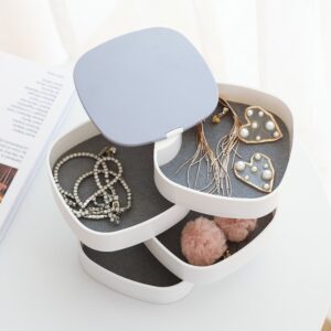 4-Layer Rotating Jewelry Organizer Casing.